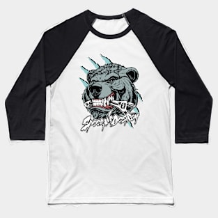 Angry Bear Speed Baseball T-Shirt